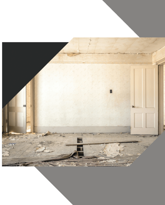 Haus im Bau mit Gerüst